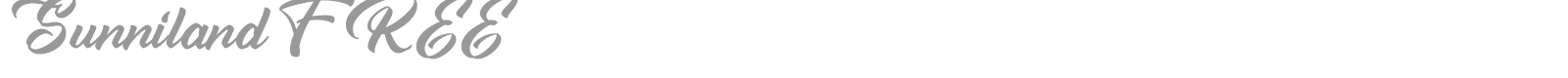Sunniland font preview